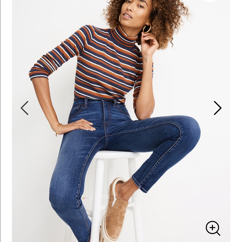 Madewell 10" High-Rise Skinny Jeans THERMOLITE NWT Size 23